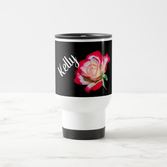 Viaje Taza de consumición del monograma de la flor (Centro)