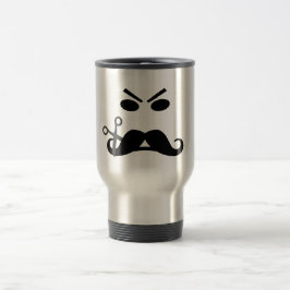 Viaje Taza de encargo del bigote enojado - elija el