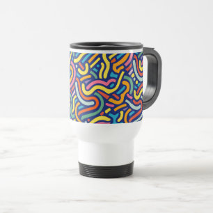 Viaje Taza de flujo abstracto colorido