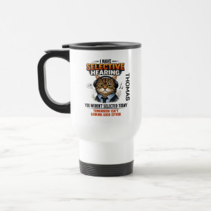 Viaje Taza de gato con audición selectiva Gallo divert