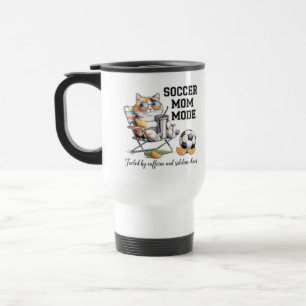Viaje Taza de gato divertida para mamá de fútbol - Cafeí