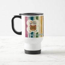 Taza de gato personalizada para maestro | Nombre y