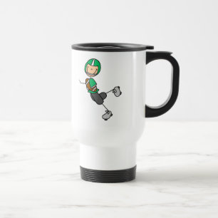 Viaje Taza de jugador de fútbol verde