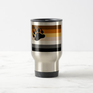 Viaje Taza de la bandera del Orgullo Gay con la pata neg