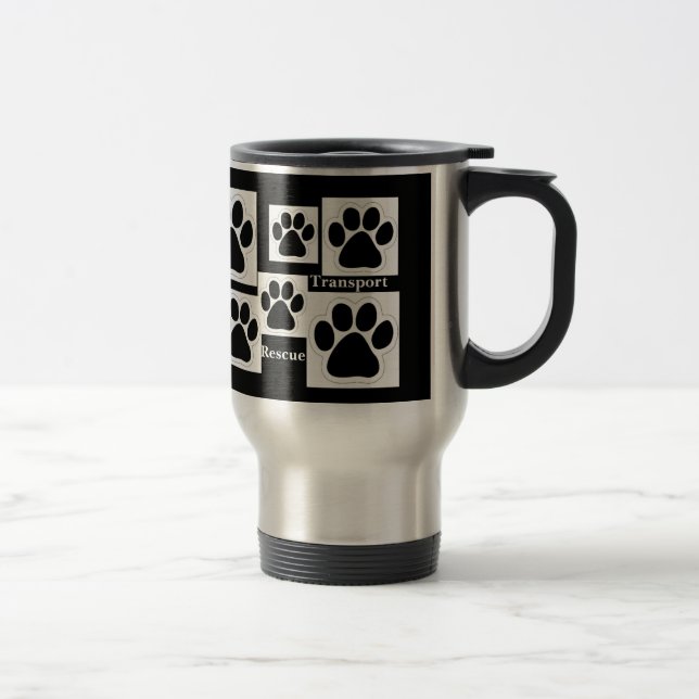 Viaje Taza de la impresión de la pata (Derecha)
