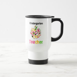 Viaje taza de la manzana de la salpicadura de la pintura
