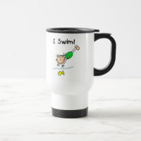 Taza de la natación del chica