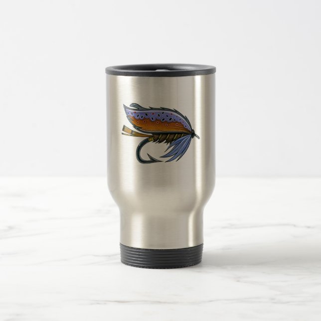 Viaje Taza de la pesca con mosca de la trucha (Centro)