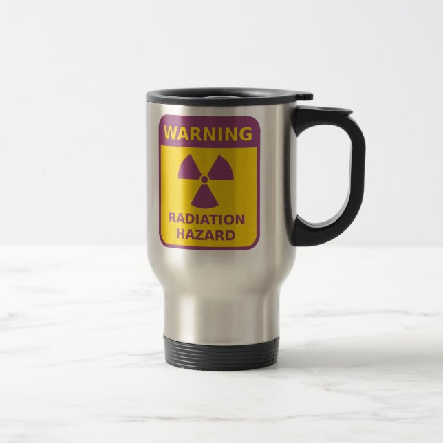 Viaje Taza de la señal de peligro de la radiación (Derecha)