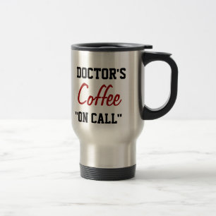 Viaje taza de médico para viajar