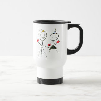 Viaje Taza de niño con lengua afuera y garabato juguetón