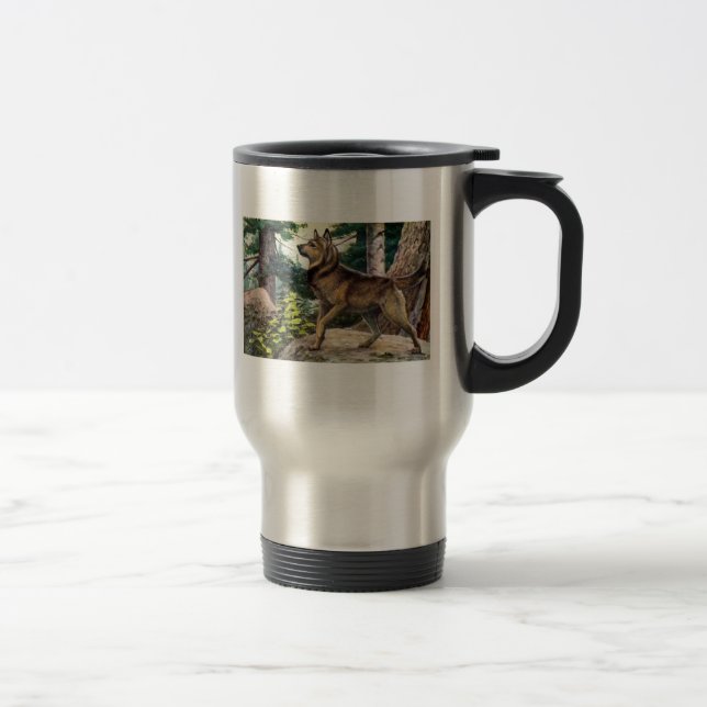 Viaje Taza de Nowegian Elkhound (Derecha)