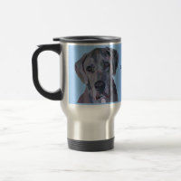 Taza de plata de great dane Merle