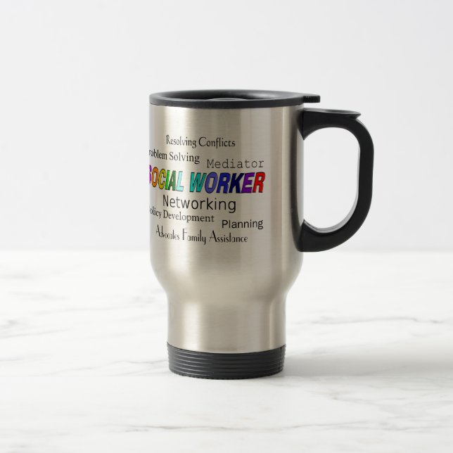 Viaje Taza de Tavel de los "cargos" del asistente social (Derecha)