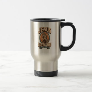 Viaje Taza de viaje/café cristiano Jesús Te Ama