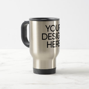 Viaje Taza de viaje/de diario de acero inoxidable 15oz