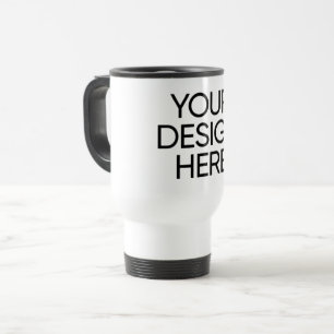 Viaje Taza de viaje/ida y vuelta blanca 15oz