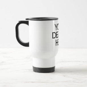Viaje Taza de viaje/ida y vuelta blanca 15oz