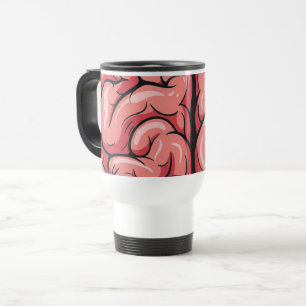 Viaje Taza de viaje/pendular con patrón cerebral