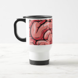 Viaje Taza de viaje/pendular con patrón cerebral