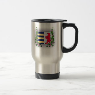 Viaje Taza del acero inoxidable del café del escudo de