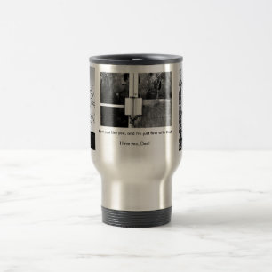 Viaje taza del día de padre de la fotografía del amper