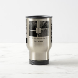 Viaje taza del día de padre de la fotografía del amperio