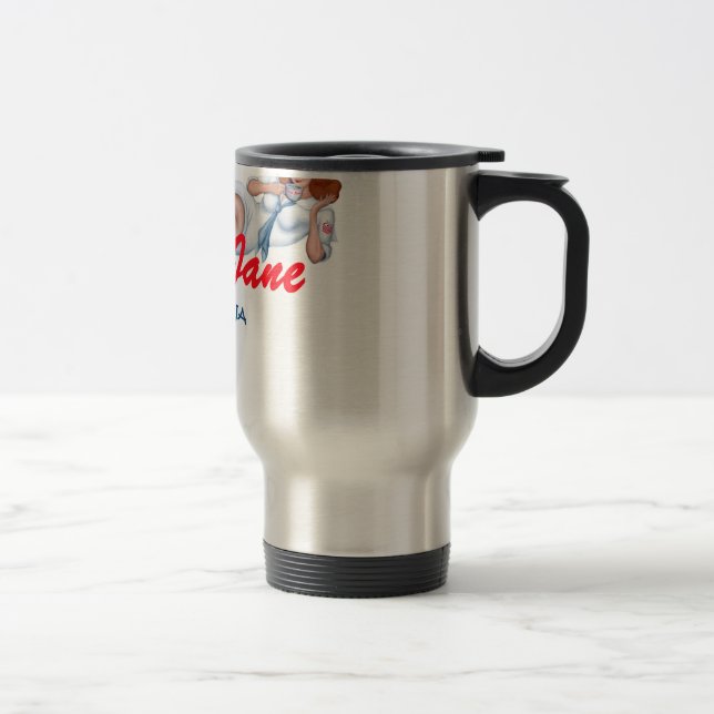 Viaje Taza del viajero del acero inoxidable de Java Jane (Derecha)