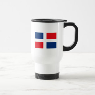 Viaje Taza dominicana de la bandera
