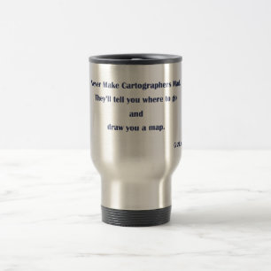 Viaje Taza enojada de los cartógrafos