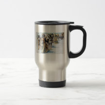 Taza esquimal de Alaska del perro de trineo