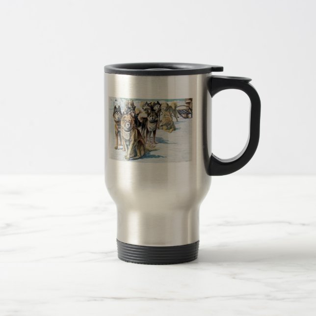 Viaje Taza esquimal de Alaska del perro de trineo (Derecha)