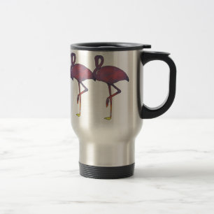 Viaje Taza estilizada de la puesta del sol del flamenco