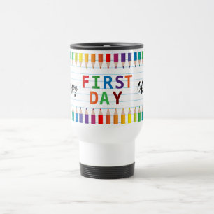 Viaje Taza Feliz Primer Día de Escuela – Divertido Regre