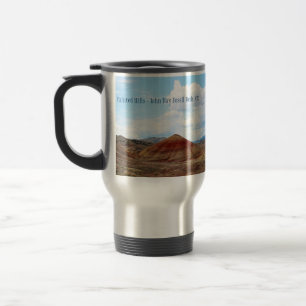 Viaje Taza fósil pintada de Oregon de las camas del dí