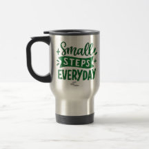 Taza Inspiradora de Pequeños Pasos Diarios