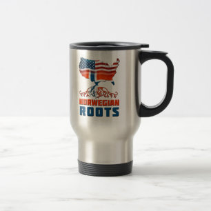 Viaje Taza noruega americana de las raíces