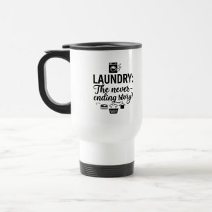 Viaje Taza para viajero diario, historia de la lavanderí