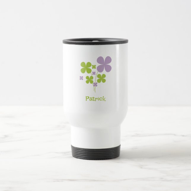 Viaje Taza personalizable de trébol (Centro)
