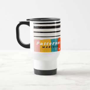 Viaje Taza Personalizada de Abstracto Moderno de Mitad d