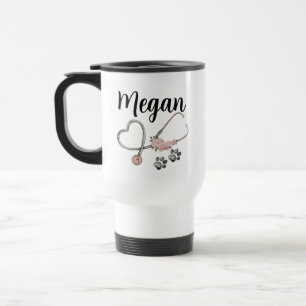 Viaje Taza Personalizada de Enfermera Veterinaria Vete
