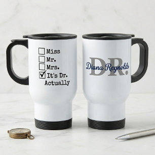 Viaje Taza personalizada de graduación de DR, regalo de 