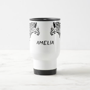 Viaje Taza Personalizada de Jaguar Negro