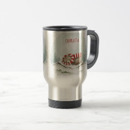 Viaje Taza personalizada de oso de invierno – Diseño de