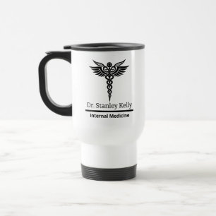 Viaje Taza personalizada grabada de 15 oz para enfermera