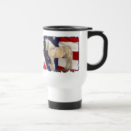 Viaje Taza rasgada de la crema de la bandera
