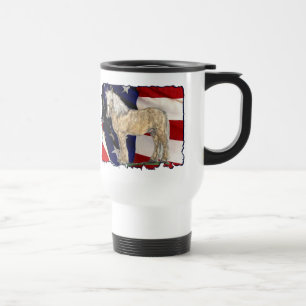 Viaje Taza rasgada de la crema de la bandera