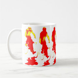 Viaje Taza roja de la bicicleta de la sudadera con