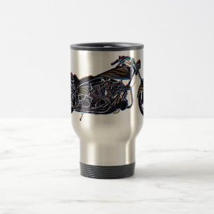Viaje Taza V-gemela de neón de la motocicleta