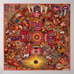 Viaje tribal maya mexicano de Boho del arte de